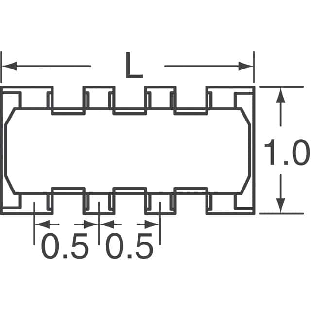 MNR04M0ABJ270 Rohm Semiconductor  Réseaux de résistances, matrices